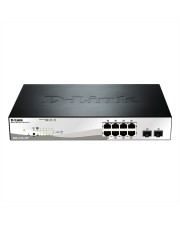 D-Link 10-Port Layer2 PoE Smart Managed Gigabit Switch|green 3.0 8x 10/100/1000Mbit/s Switch 1 Gbps Power over Ethernet RJ-45 (DGS-1210-10P/E)