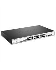 D-Link 28-Port Layer2 PoE Gigabit Smart Managed Switch|green 3.0 24x Switch Glasfaser LWL 1 Gbps Power over Ethernet RJ-45 (DGS-1210-28P/E)